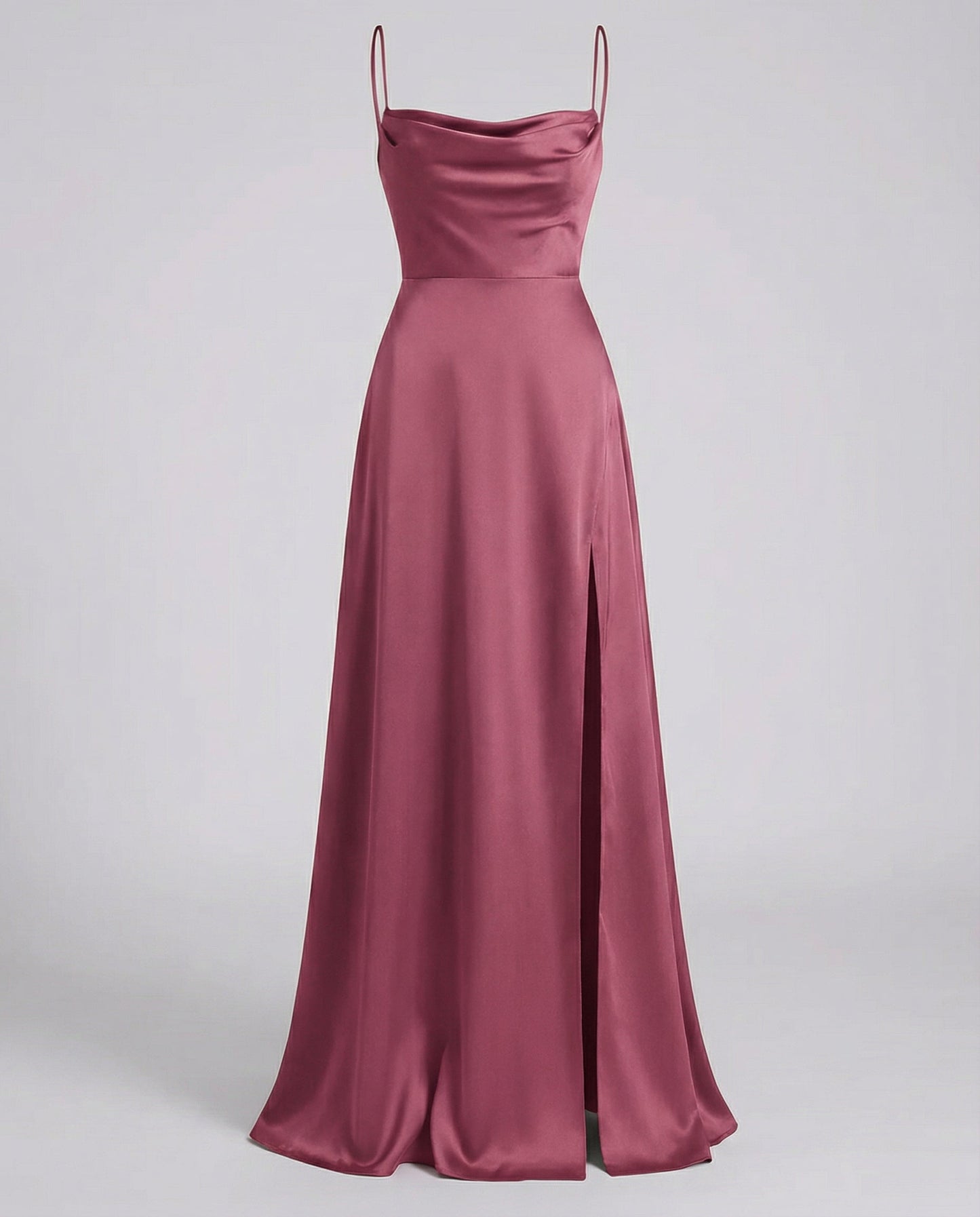 Elegant Women's Silk Maxi Dress with Flowing Cut | Davy Fashion