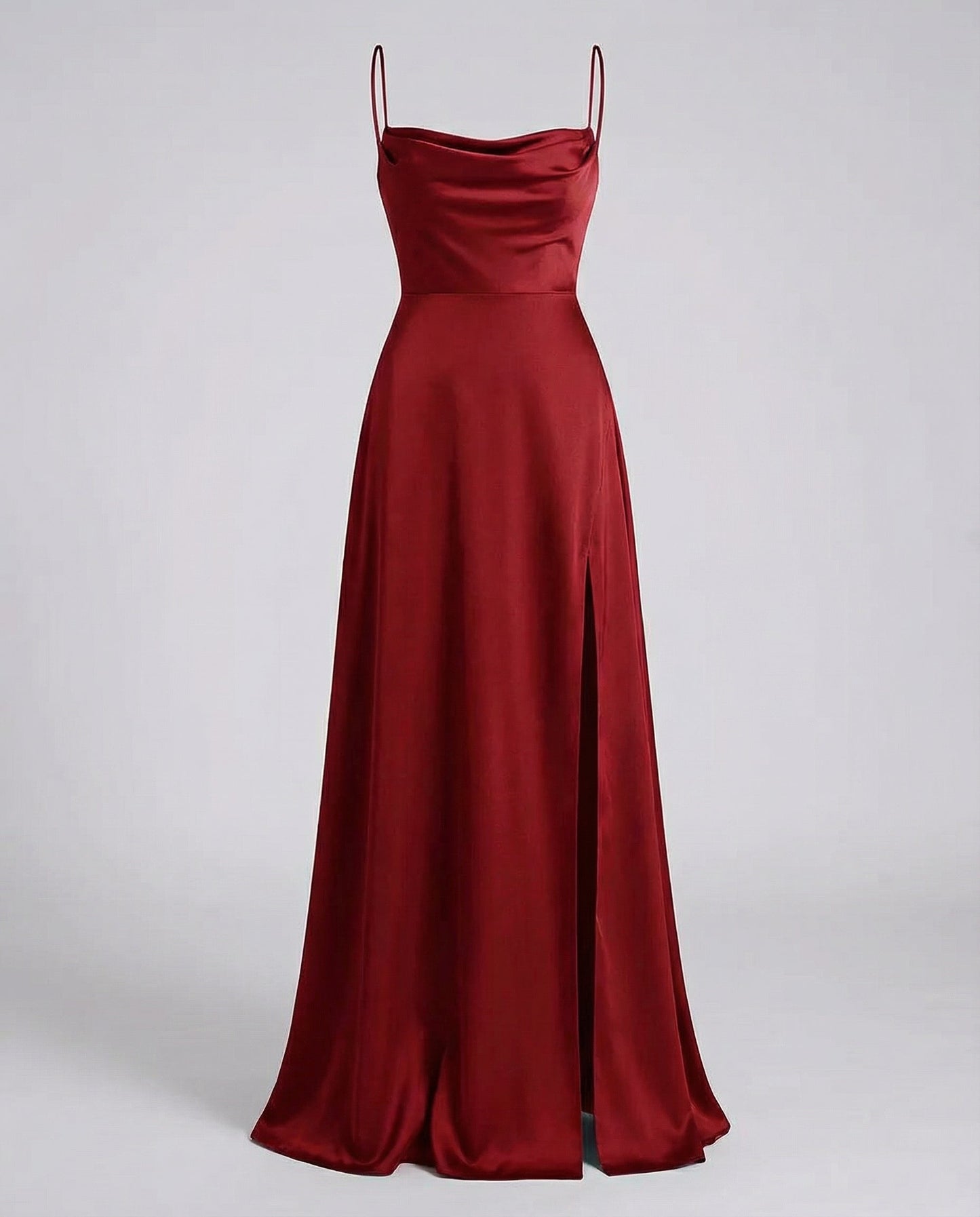 Elegant Women's Silk Maxi Dress with Flowing Cut | Davy Fashion