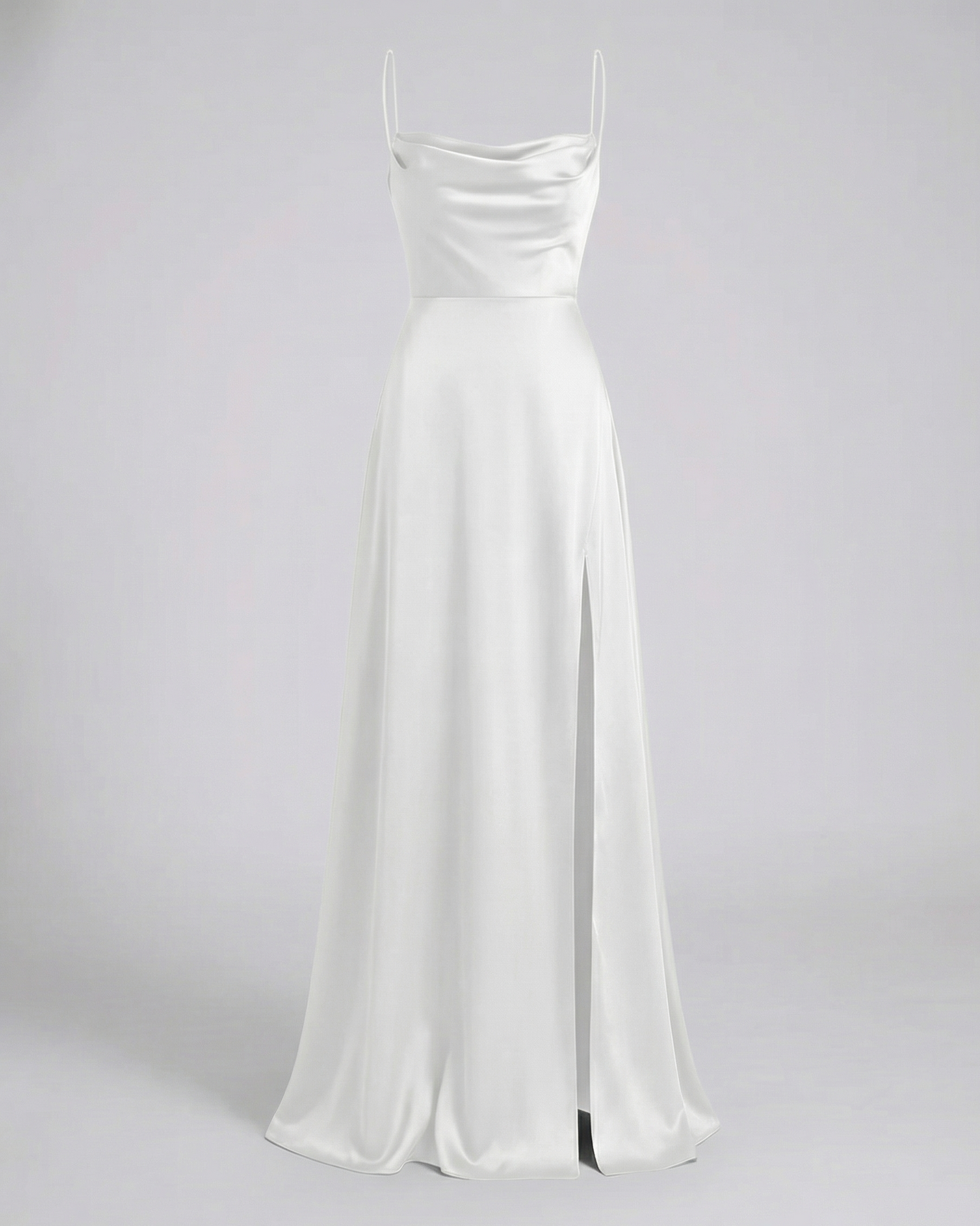 Elegant Women's Silk Maxi Dress with Flowing Cut | Davy Fashion