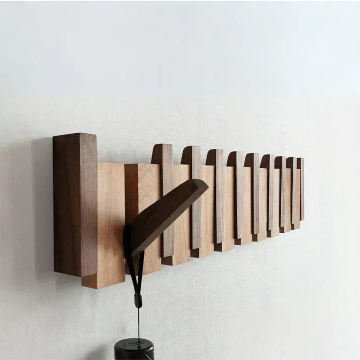 Elegant Wood Piano Style Coat Rack for Stylish Entryway