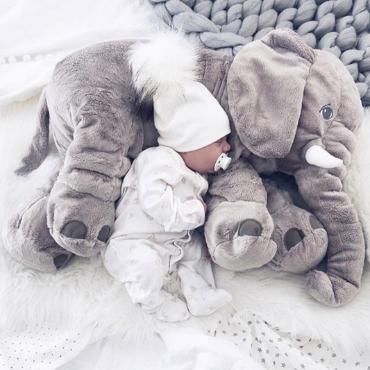 Elephant Plush Toy | Large Cushion and Elephant Comforter for Babies and Children