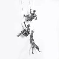 ElevéArt Luxe Set de Decoración de Pared | Hombre Escalador Creativo para Acentos Interiores Únicos