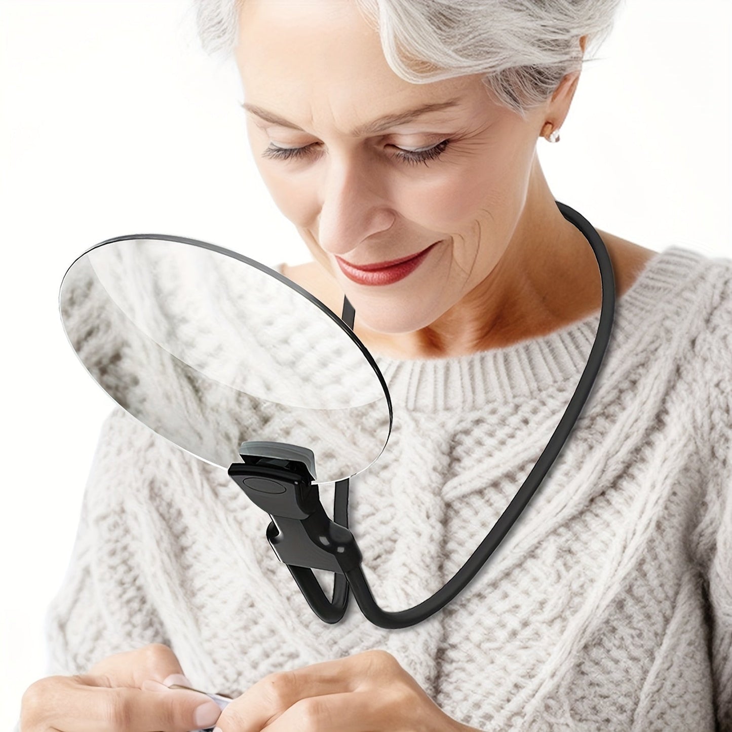 Ergonomic 5X Magnifying Glass with Adjustable Goose Neck – Ideal for Reading and Precision Work
