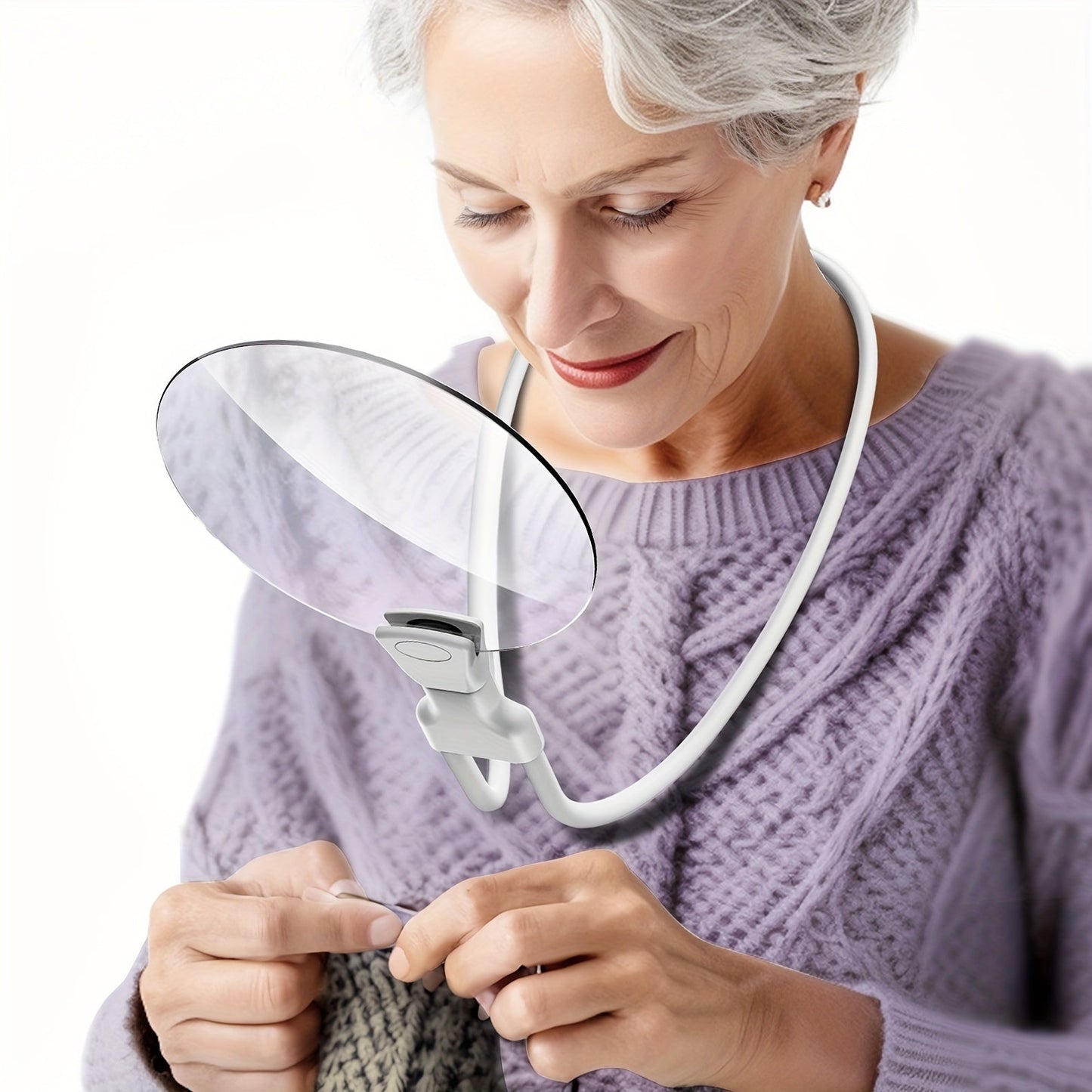 Ergonomic 5X Magnifying Glass with Adjustable Goose Neck – Ideal for Reading and Precision Work