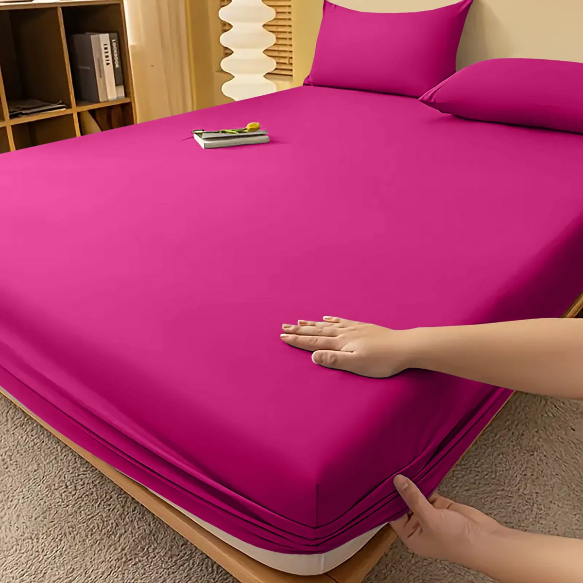 Extra Deep Fitted Bed Sheet – Wrinkle-Resistant All-Season Bedding