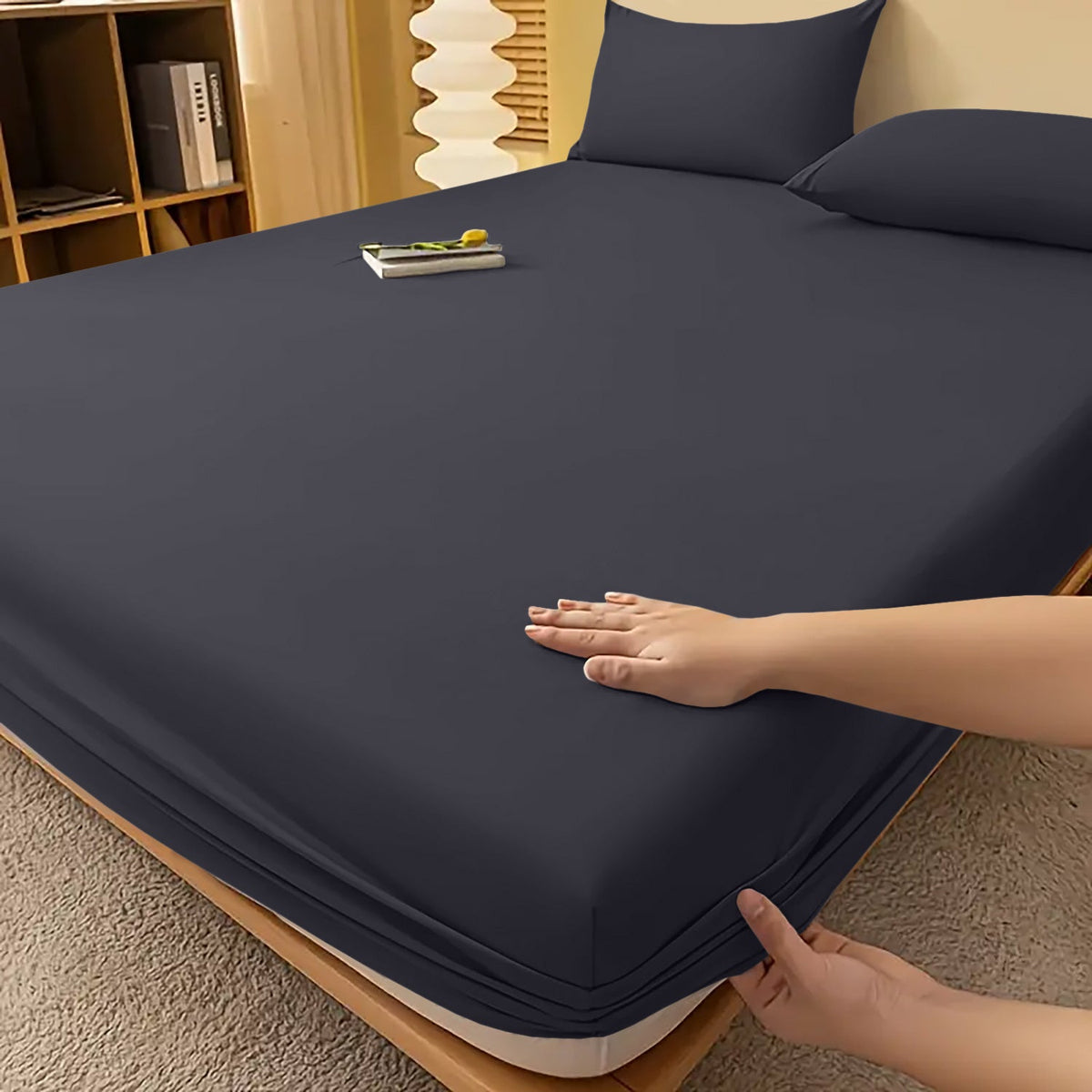 Extra Deep Fitted Bed Sheet – Wrinkle-Resistant All-Season Bedding