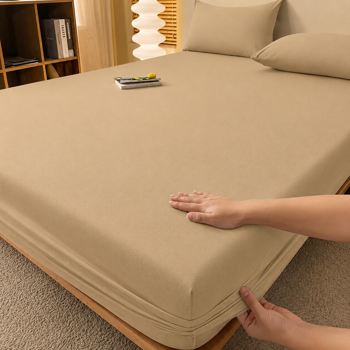 Extra Deep Fitted Bed Sheet – Wrinkle-Resistant All-Season Bedding