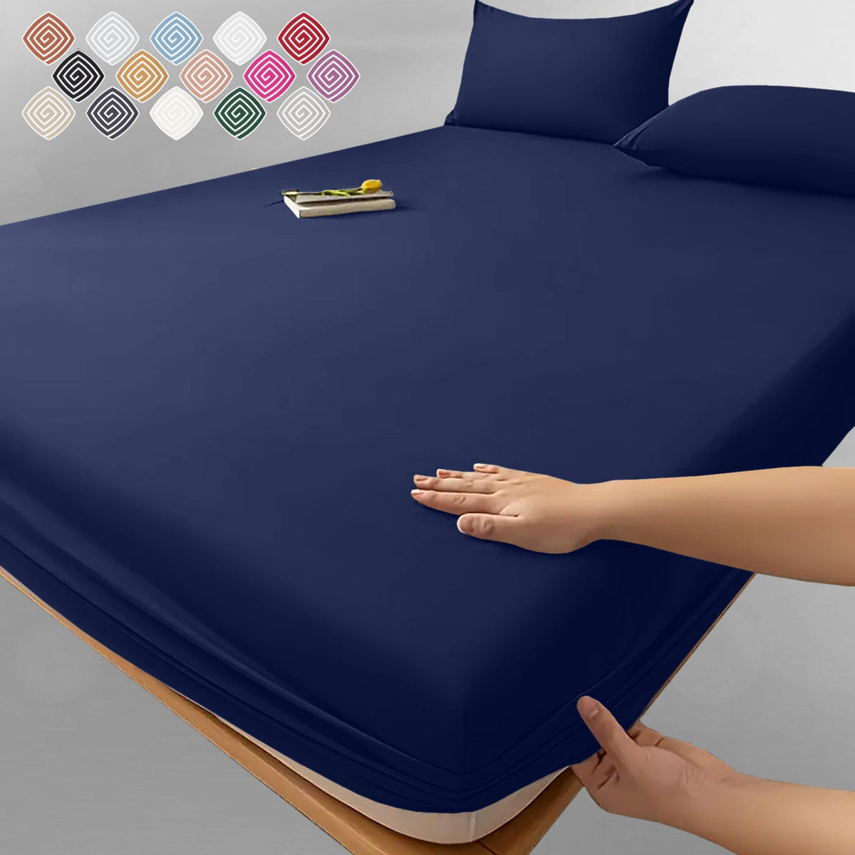 Extra Deep Fitted Bed Sheet – Wrinkle-Resistant All-Season Bedding