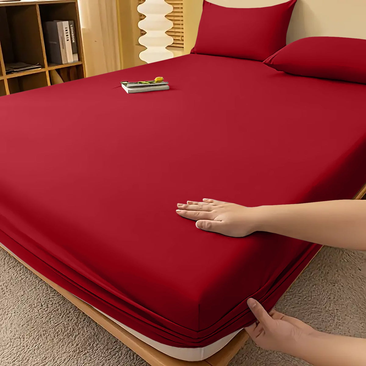 Extra Deep Fitted Bed Sheet – Wrinkle-Resistant All-Season Bedding