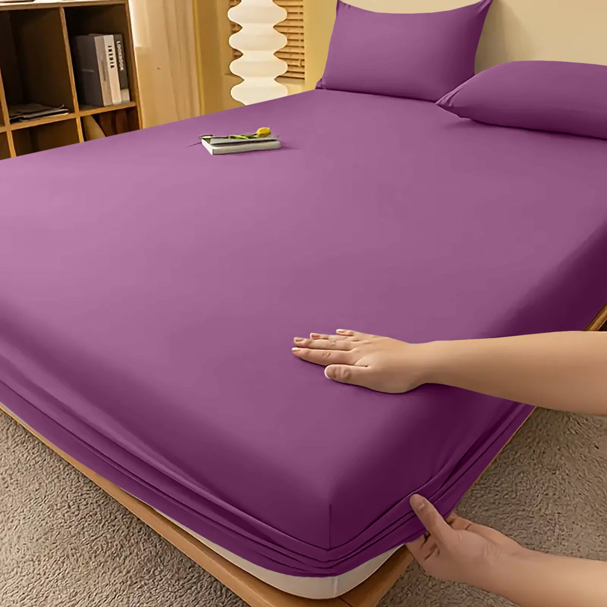 Extra Deep Fitted Bed Sheet – Wrinkle-Resistant All-Season Bedding