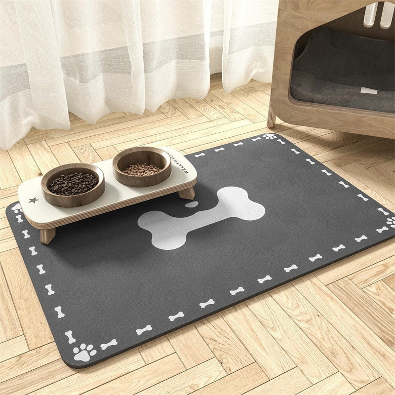 Extra-Large Waterproof Silicone Pet Feeding Mat with Non-Slip Backing