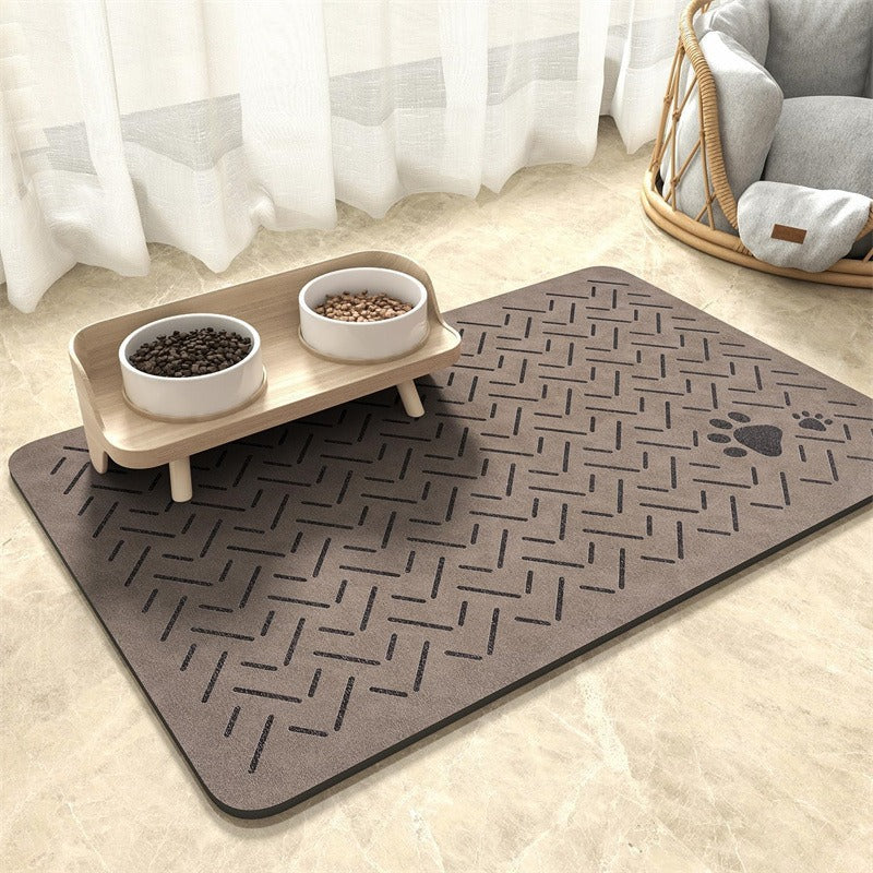 Extra-Large Waterproof Silicone Pet Feeding Mat with Non-Slip Backing