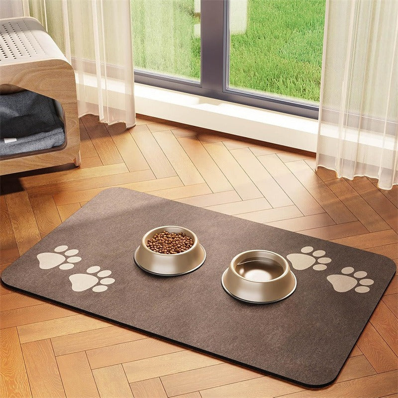 Extra-Large Waterproof Silicone Pet Feeding Mat with Non-Slip Backing