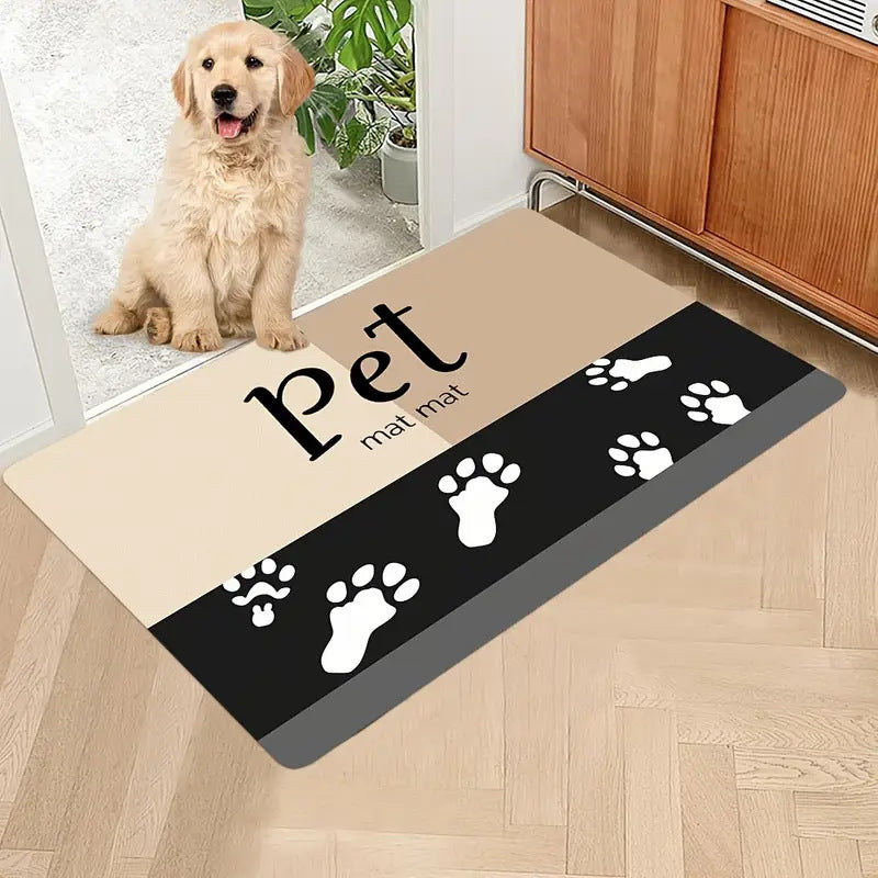 Extra-Large Waterproof Silicone Pet Feeding Mat with Non-Slip Backing
