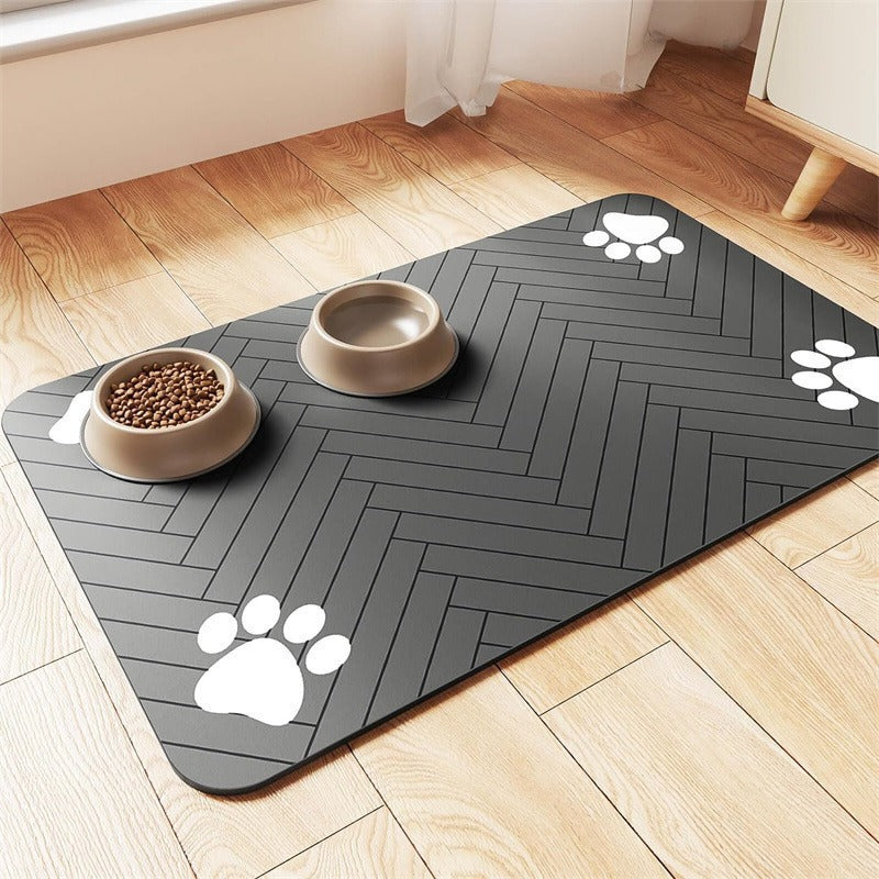Extra-Large Waterproof Silicone Pet Feeding Mat with Non-Slip Backing