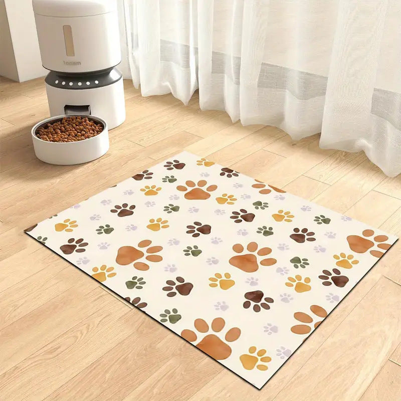 Extra-Large Waterproof Silicone Pet Feeding Mat with Non-Slip Backing