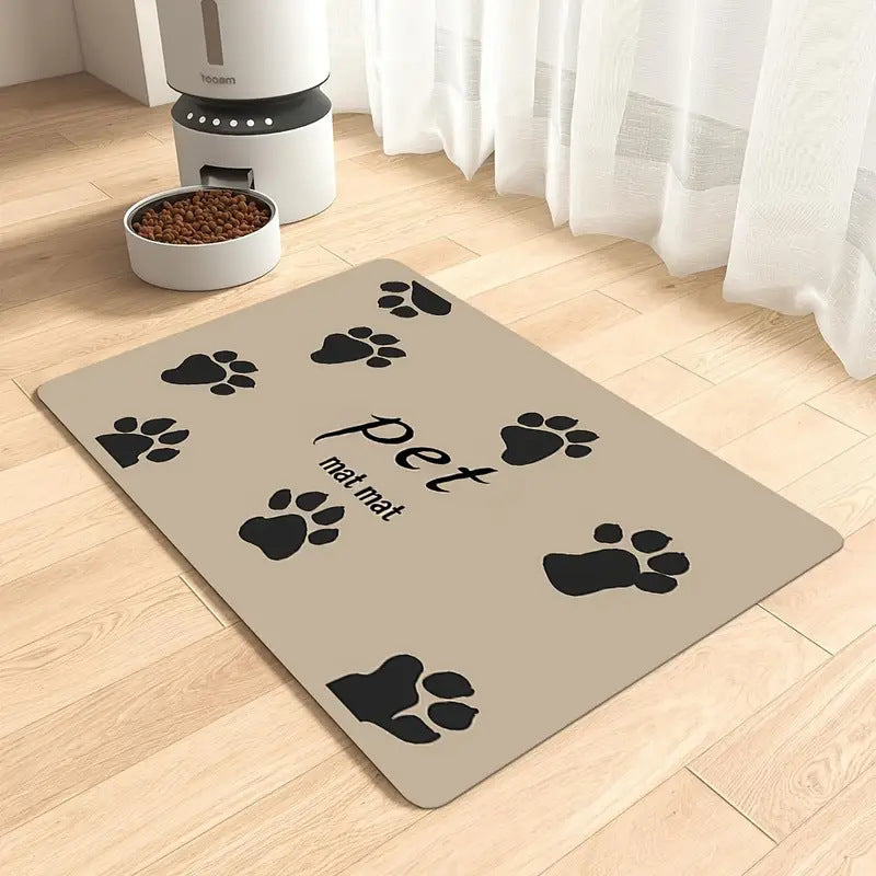 Extra-Large Waterproof Silicone Pet Feeding Mat with Non-Slip Backing