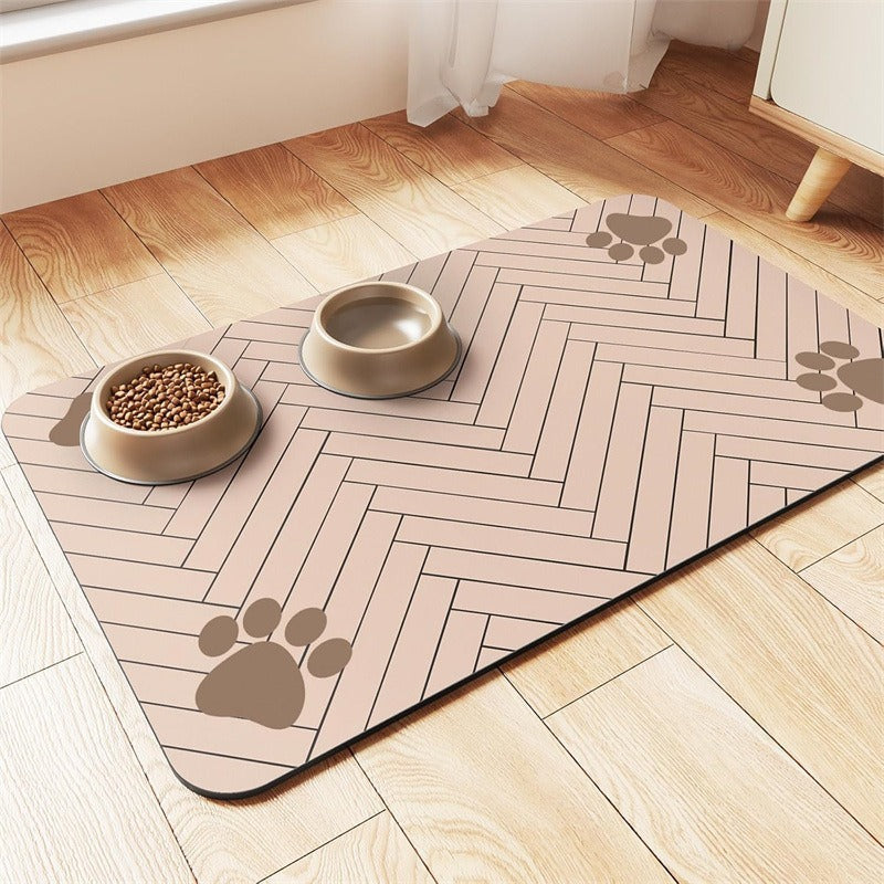 Extra-Large Waterproof Silicone Pet Feeding Mat with Non-Slip Backing