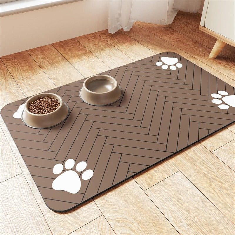 Extra-Large Waterproof Silicone Pet Feeding Mat with Non-Slip Backing