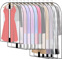 Housse extra-longue pour robes et robes de soirée – housses protectrices de 71" (180,34 cm) avec poignées