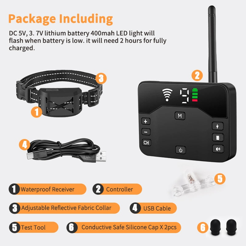 FenceMate Wireless Dog Boundary Collar With Training Modes