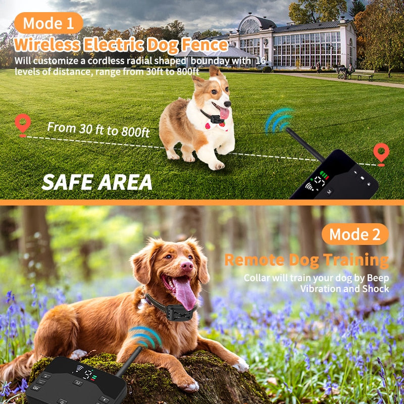 FenceMate Wireless Dog Boundary Collar With Training Modes