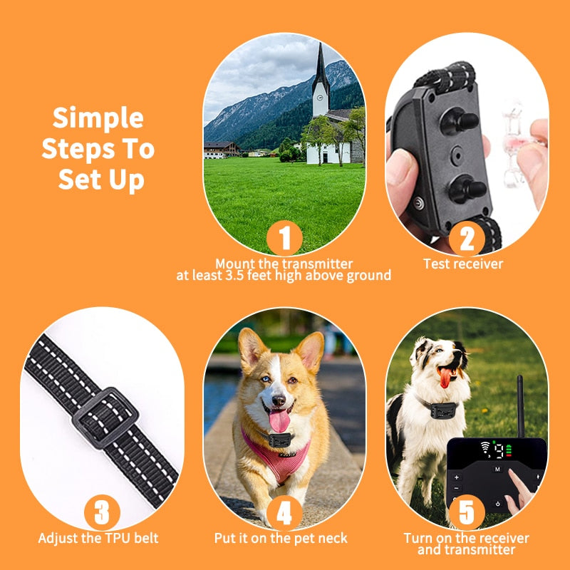 FenceMate Wireless Dog Boundary Collar With Training Modes