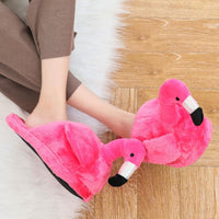 Chaussons flamant rose