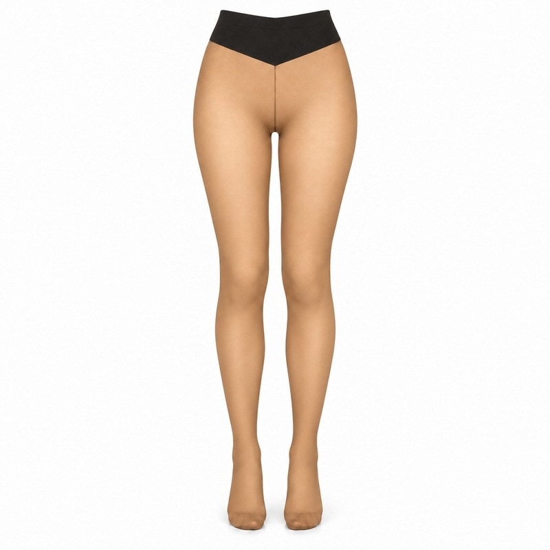 Fleece-Lined Tights with a Sheer Look