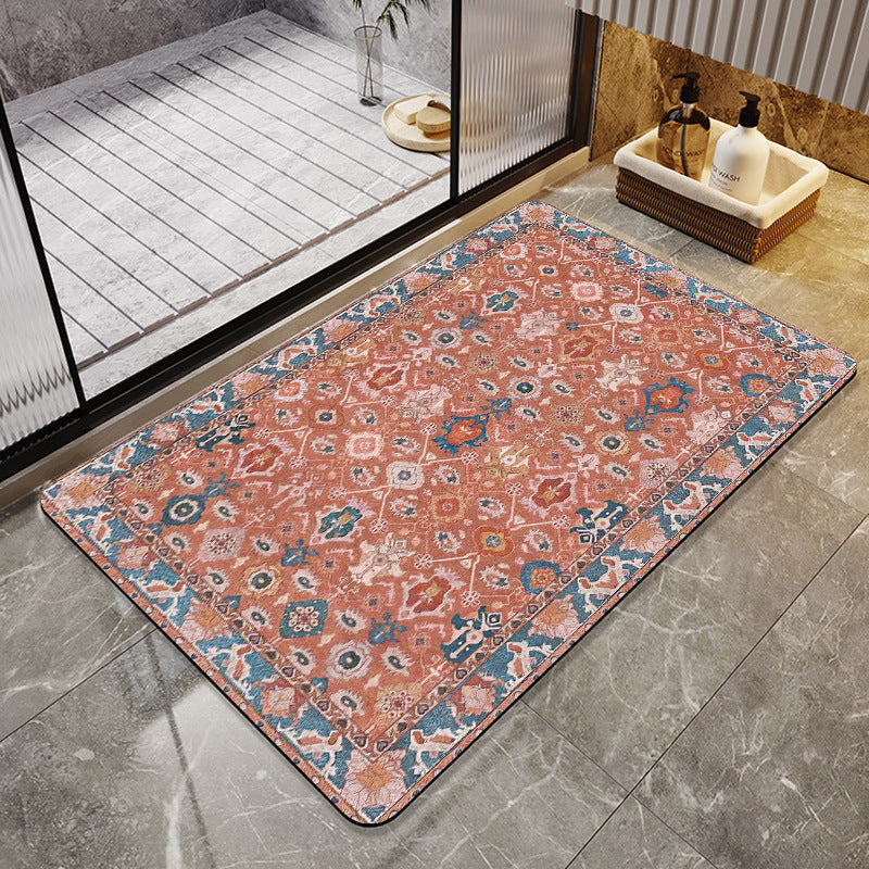 Tapis de bain floral