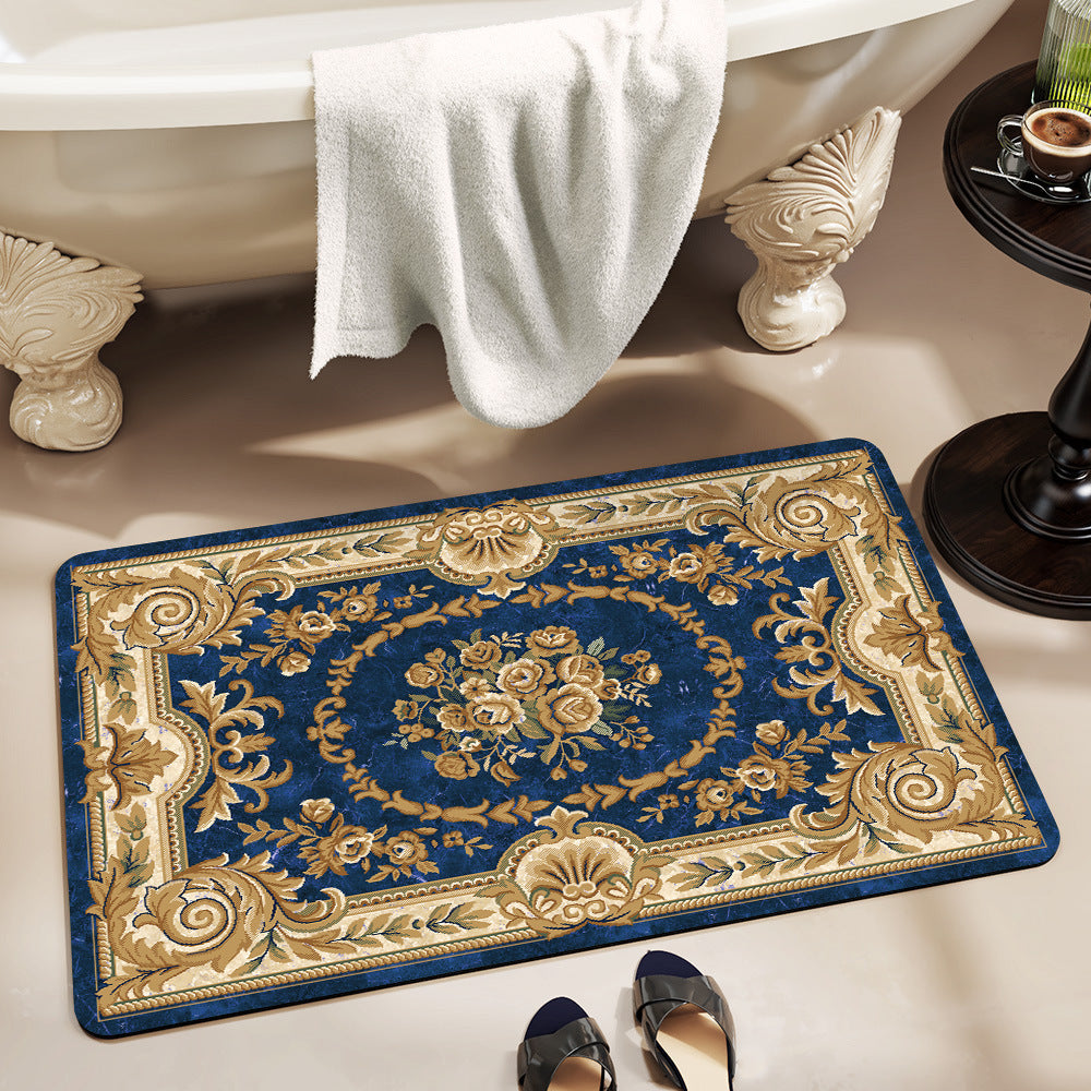 Tapis de bain floral