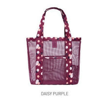 Floral Mesh Beach Tote