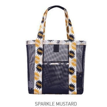 Floral Mesh Beach Tote