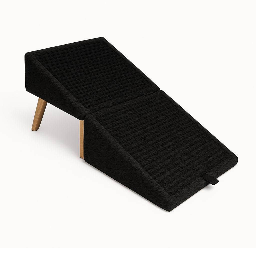 Folding Foam Pet Steps and Ottoman Stool for Beds and Sofas