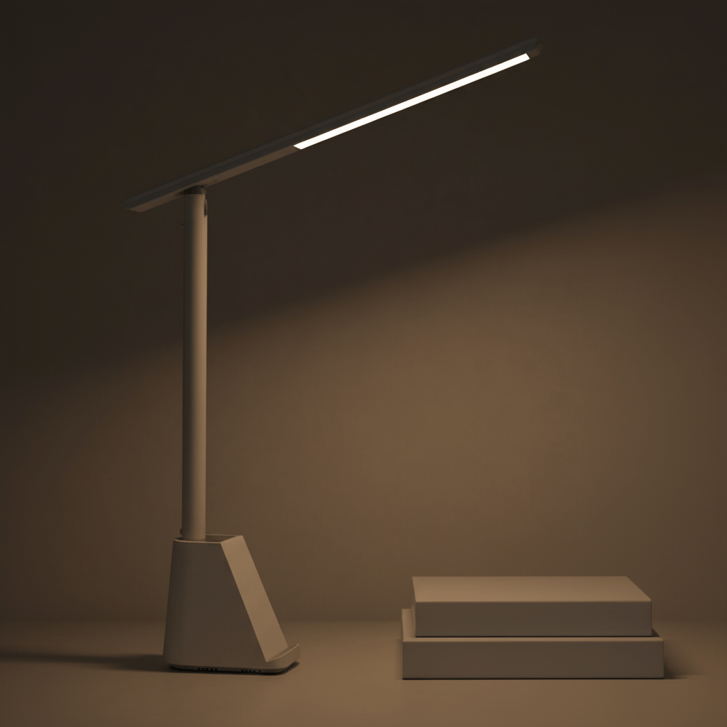 FOLDLITE – Intelligent, foldable LED desk lamp with battery & dimming function