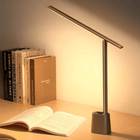 FOLDLITE – Lampe de bureau LED pliable intelligente, rechargeable, luminosité réglable
