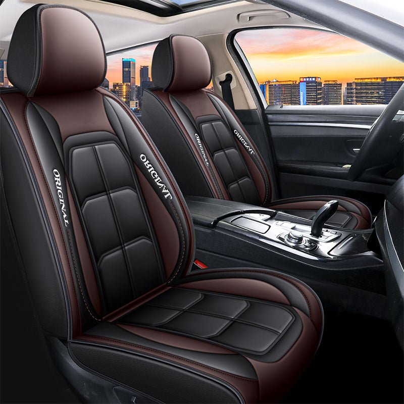 Full-Coverage Leather Car Seat Cover