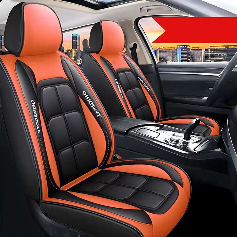 Full-Coverage Leather Car Seat Cover