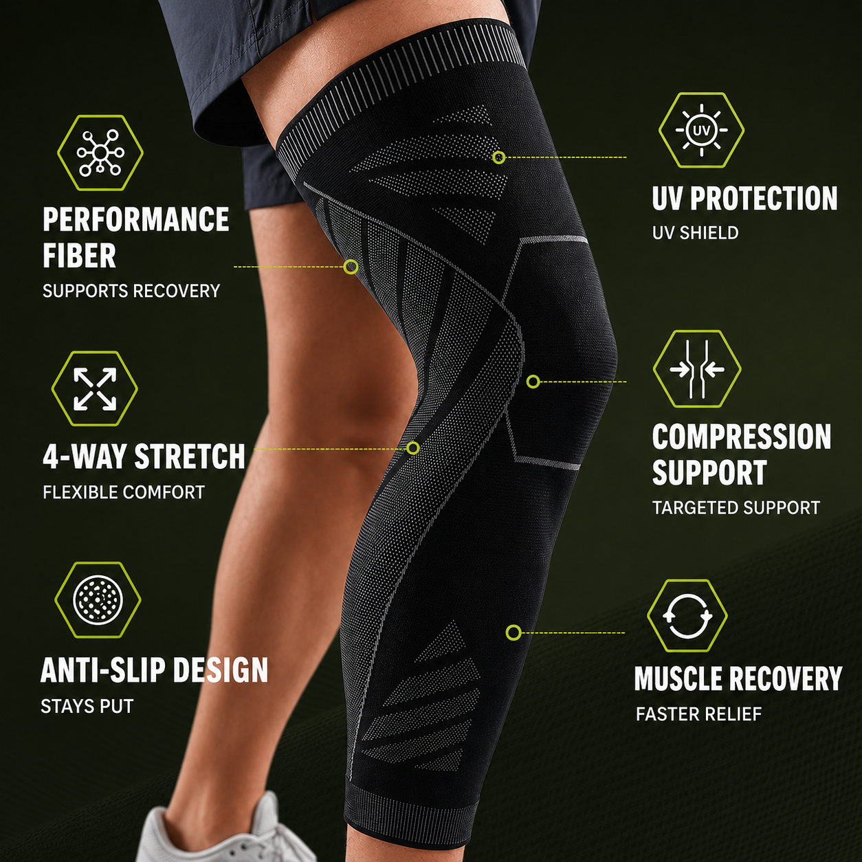 Full Leg Compression Sleeve