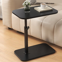 Mesa Auxiliar de Altura Ajustable con Tapa de Madera