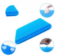 Cojín de gel para asiento para alivio en espalda y caderas