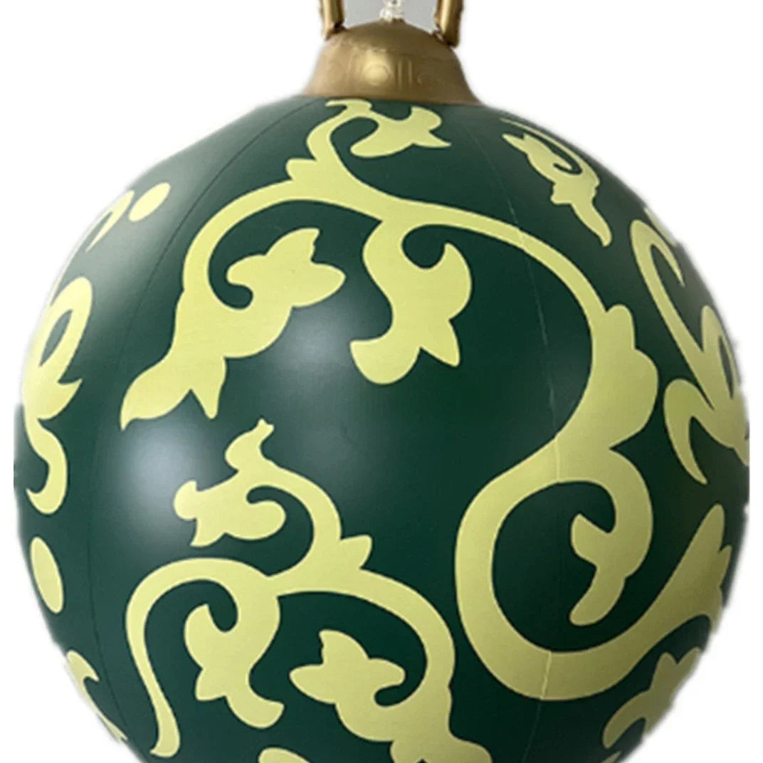 Boule de Noël gonflable géante pour décorations extérieures des fêtes