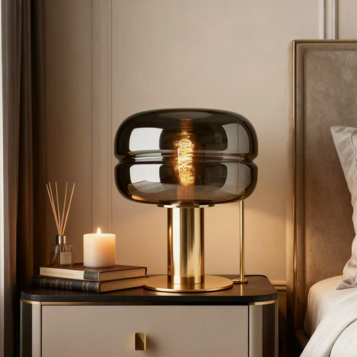 Glass Table Lamp