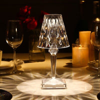 GlimmerLux - Lámpara de Mesa de Cristal Táctil con Regulador de 3 Niveles