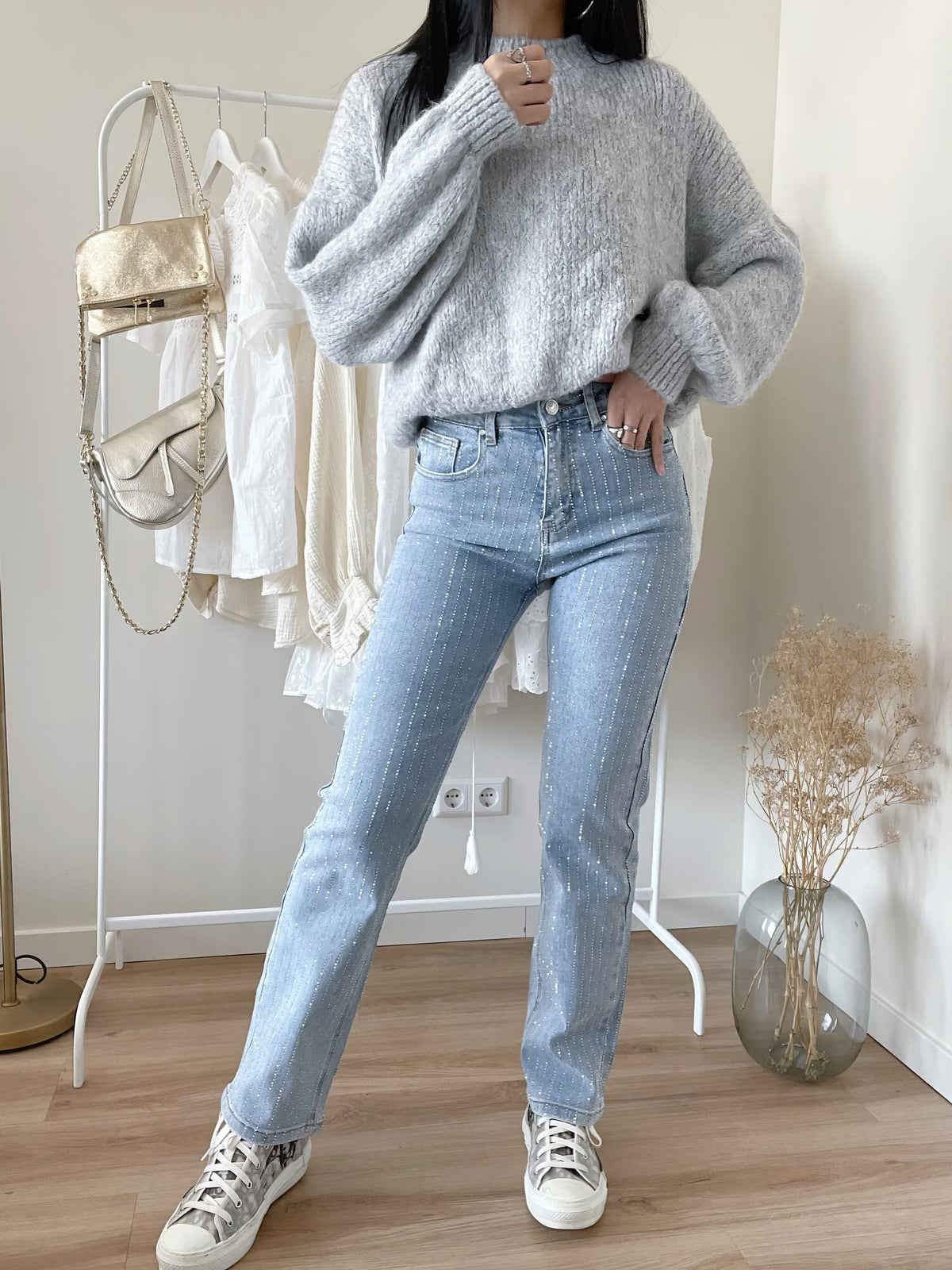 Glitter Denim Jeans - StarStruck