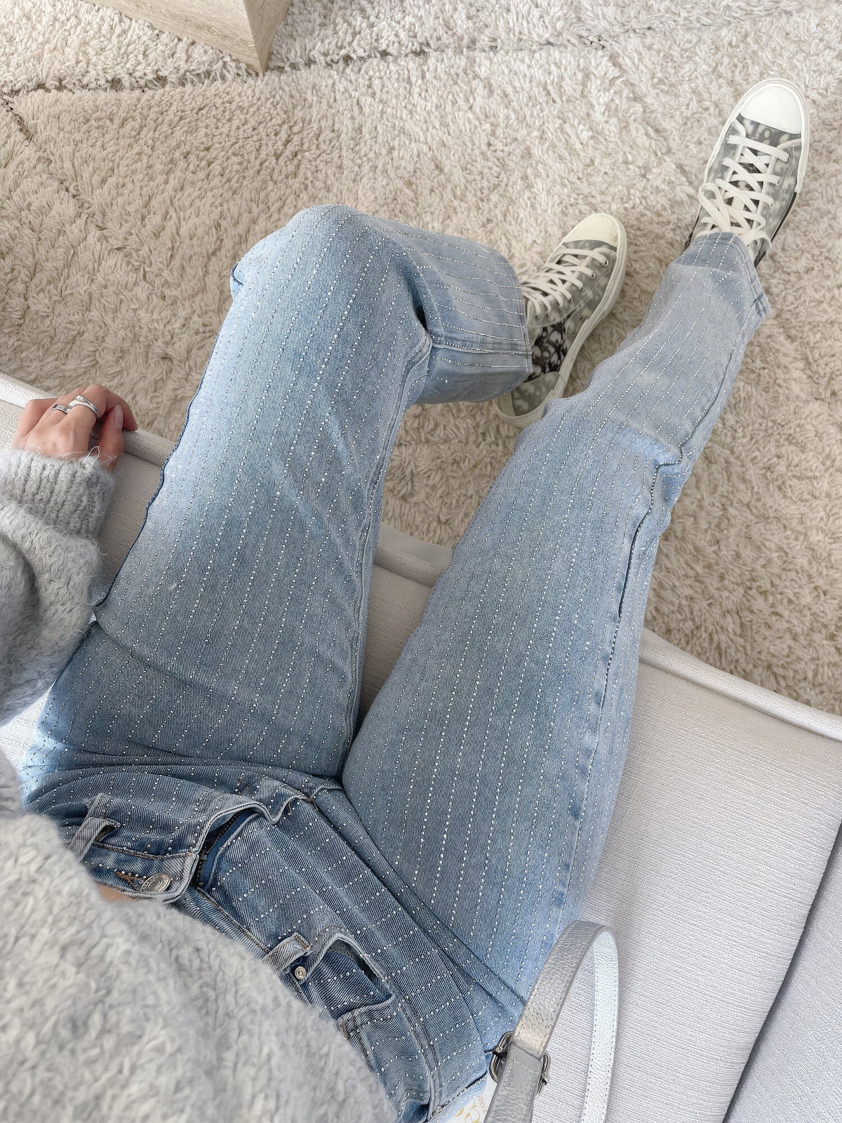Glitter Denim Jeans - StarStruck