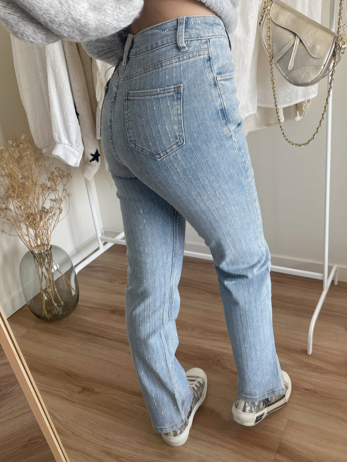 Glitter Denim Jeans - StarStruck