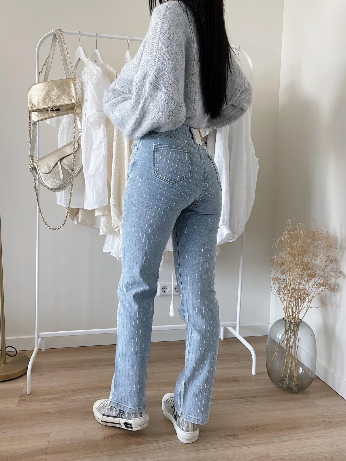 Glitter Denim Jeans - StarStruck
