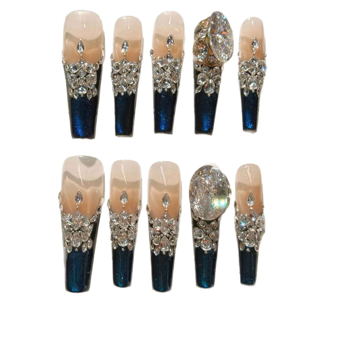 Glittery Press-On Nail Art Set
