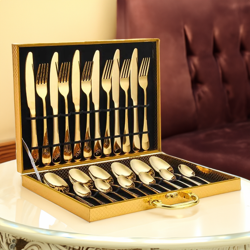 Golden Cutlery Set